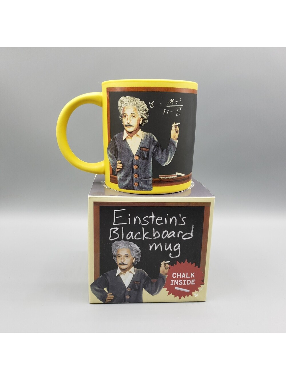 2019 Einstein's Blackboard Coffee Mug NIB Unemployed Philosophers Guild Ceramic